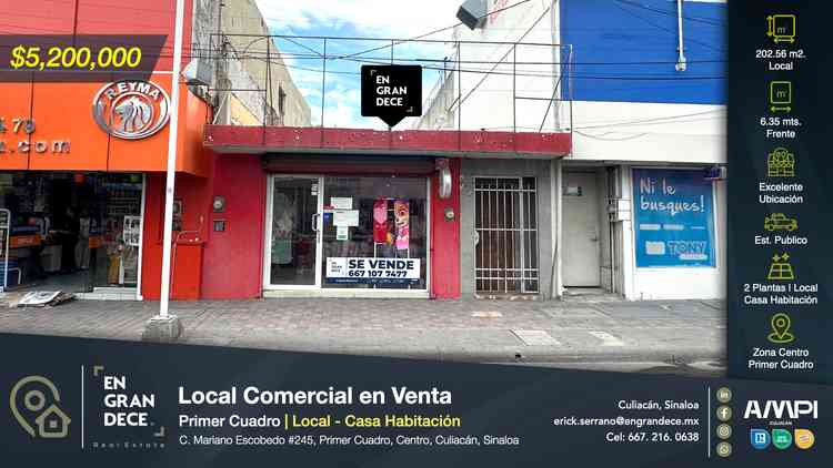 local comercial en venta mariano escobedo primer cuadro culiacan sinaloa p7PWZnI